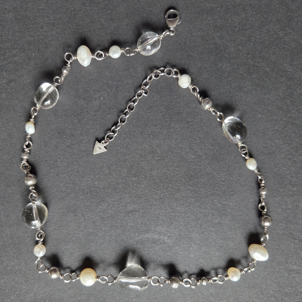 Silpada Sterling Silver & Freshwater Pearl Necklace - Picture 2 of 6
